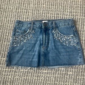 urban outfitters denim skirt